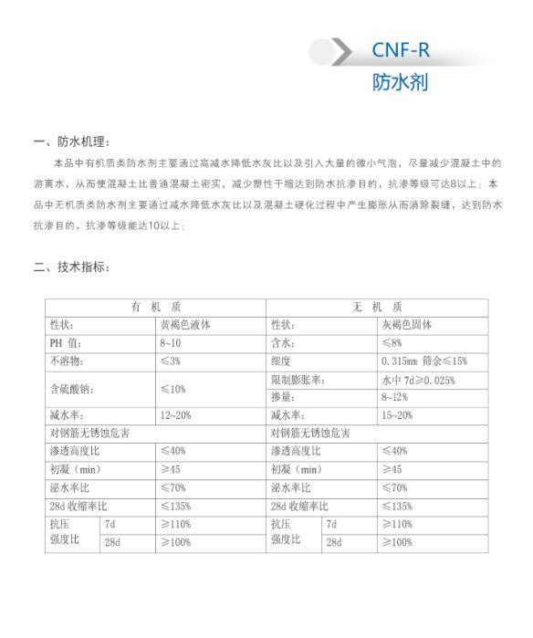 CNF-R 防水劑